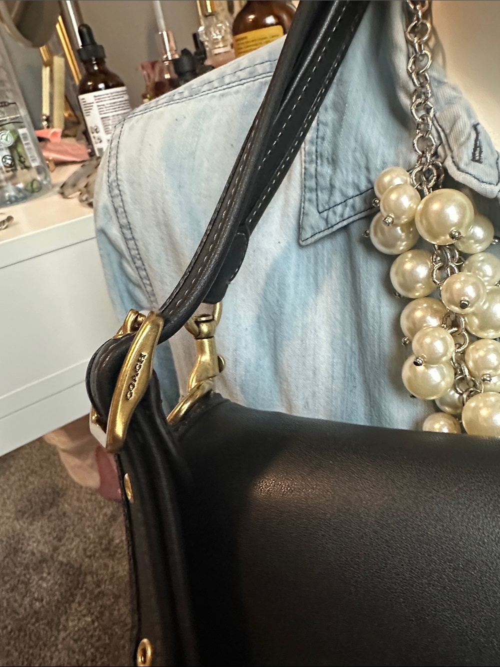 Coach Soft Tabby black crossbody with receipts and box 🖤🖤🖤 - Picture 5 of 14